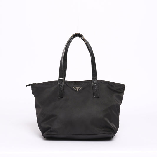 Prada Black Nylon Top Handle Bag