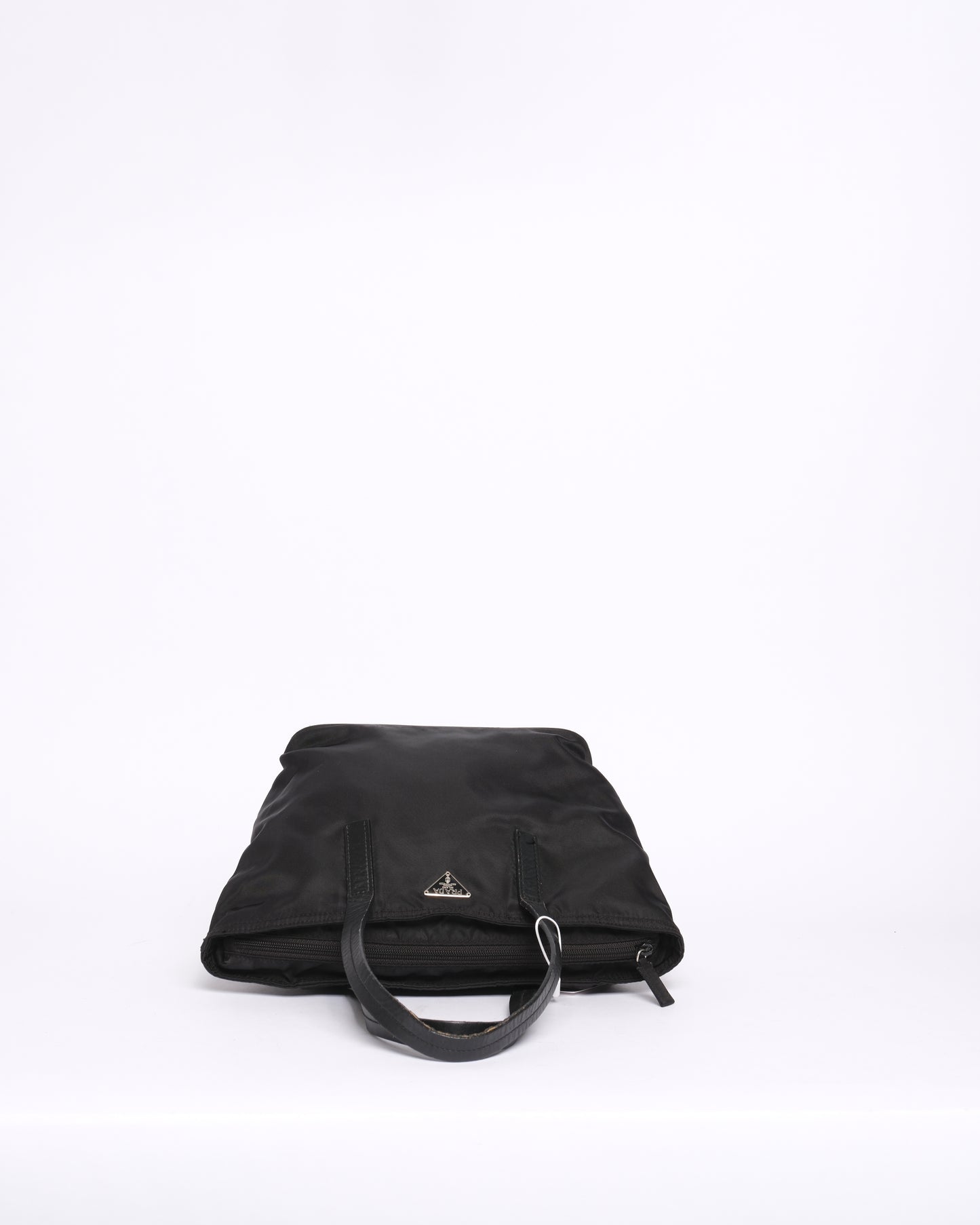 Prada Black Nylon Top Handle Bag