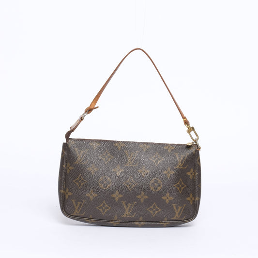 Louis Vuitton Classic Brown Monogram Pochette Accessories
