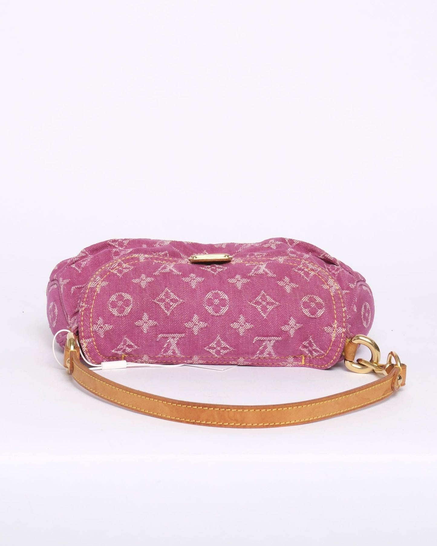 Louis Vuitton Pink Denim Pleaty Shoulder Bag