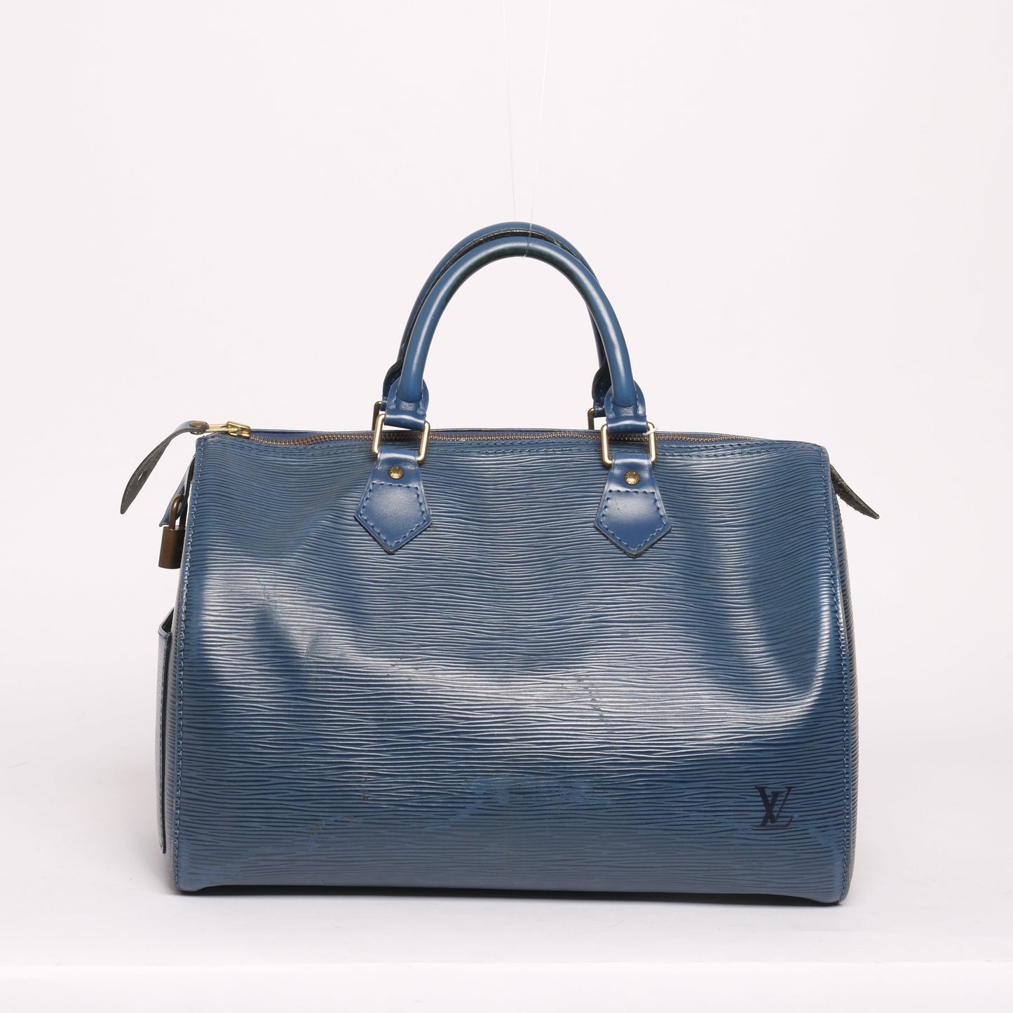 Louis Vuitton Toledo Blue Epi Leather Speedy 30 Handbag