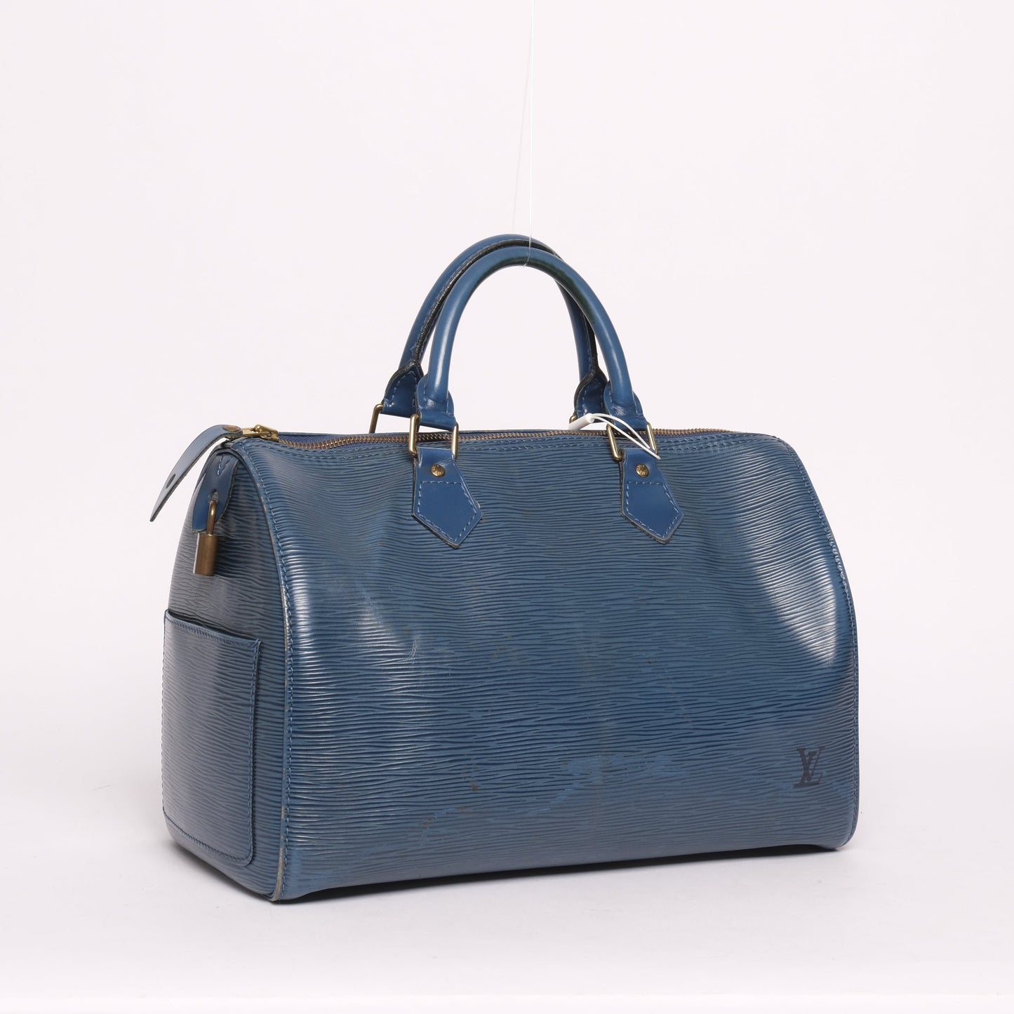 Louis Vuitton Toledo Blue Epi Leather Speedy 30 Handbag