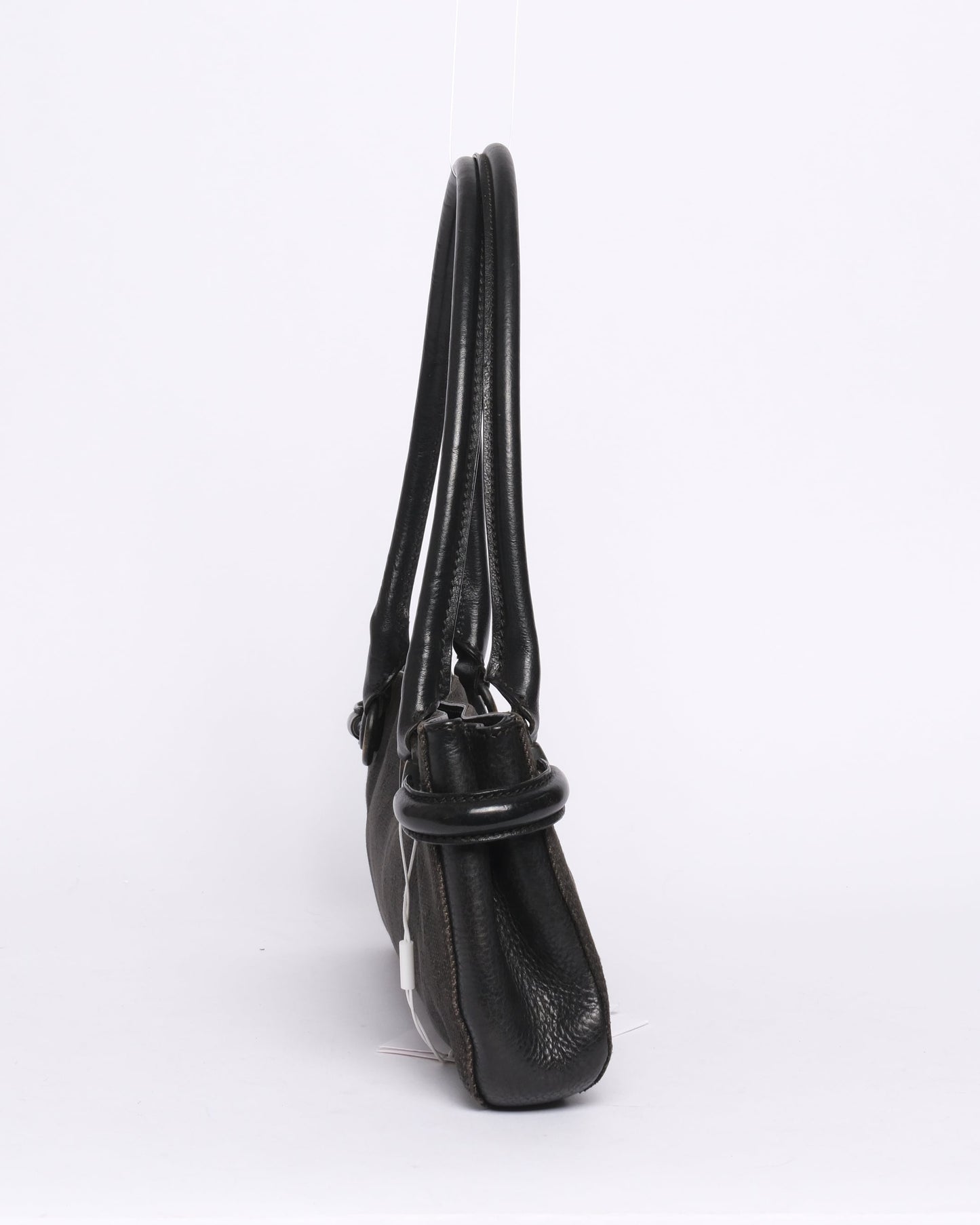 Gucci Black Denim Horsebit Shoulder Bag