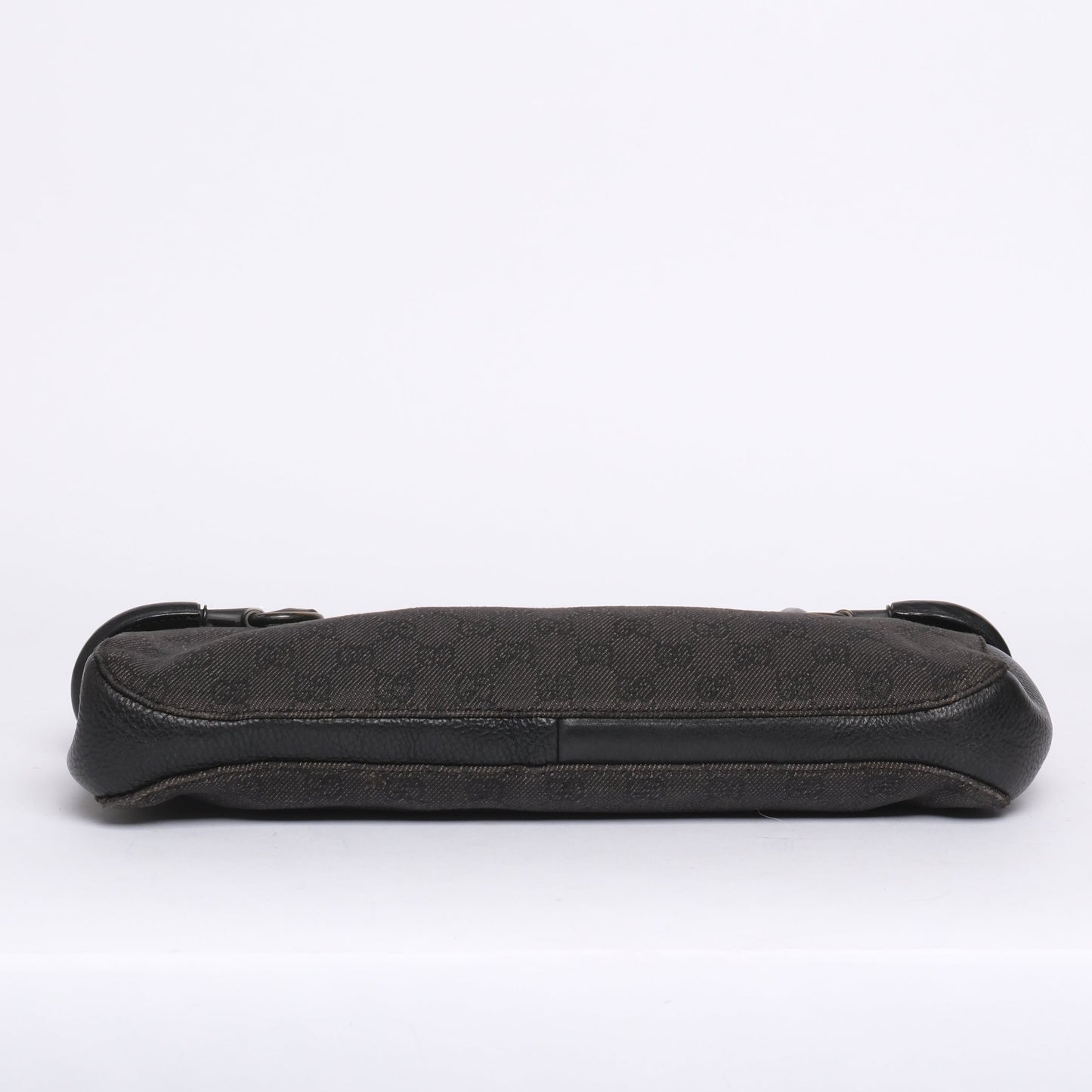 Gucci Black Denim Horsebit Shoulder Bag