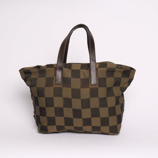 Fendi Brown Nylon Shoulder Bag