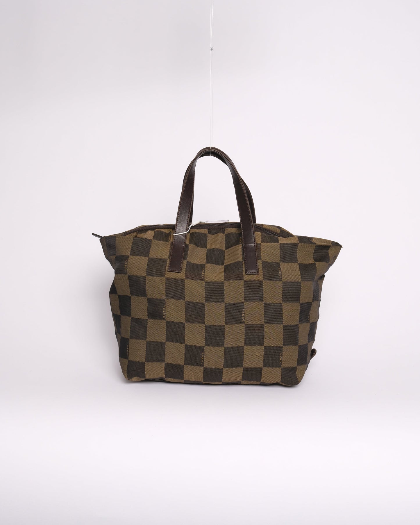 Fendi Brown Nylon Shoulder Bag