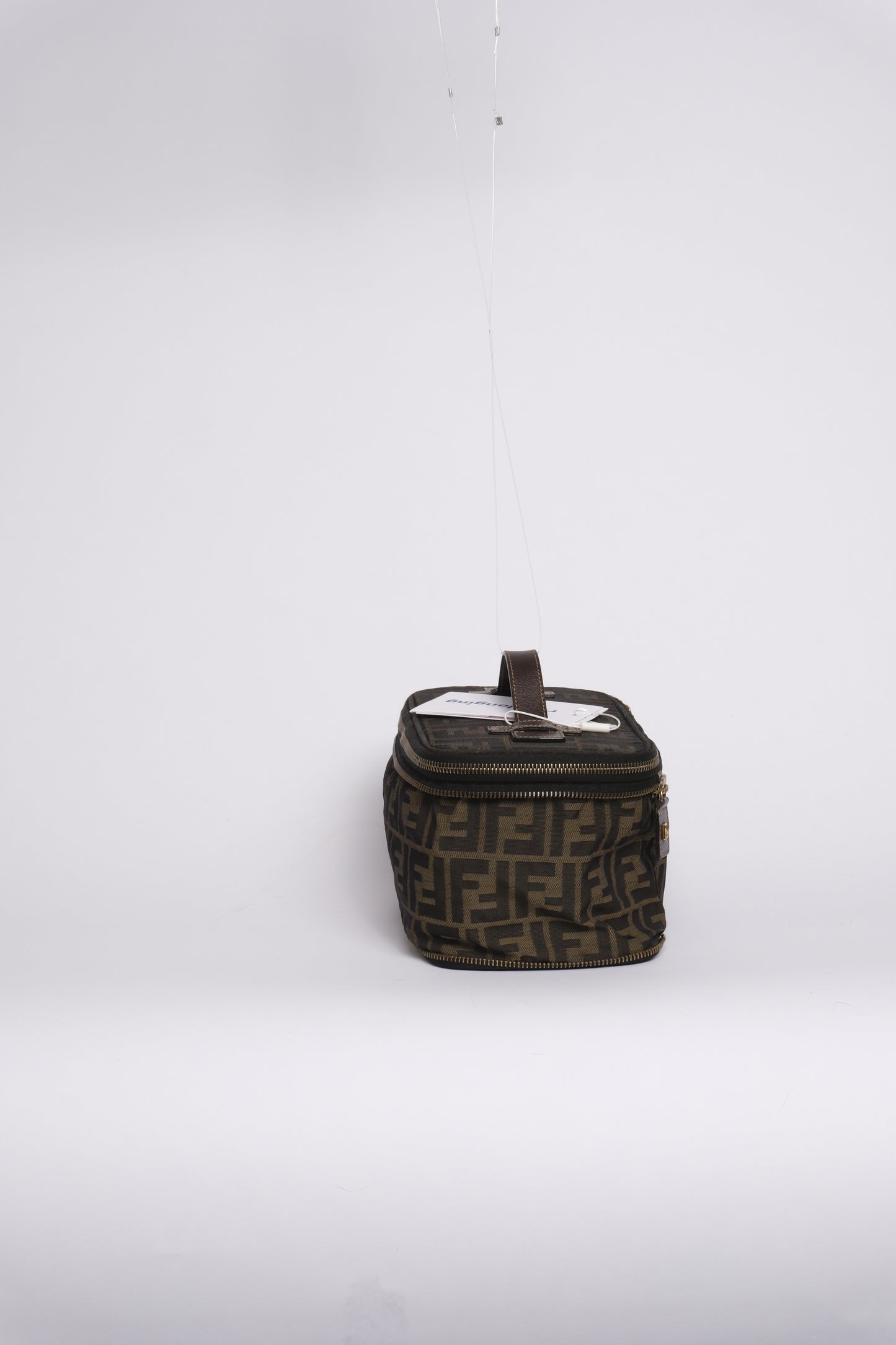 Fendi Brown Zucca Canvas Vanity Bag