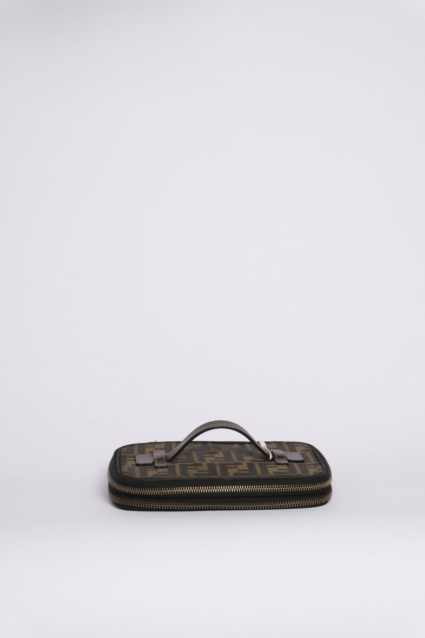 Fendi Brown Zucca Canvas Vanity Bag